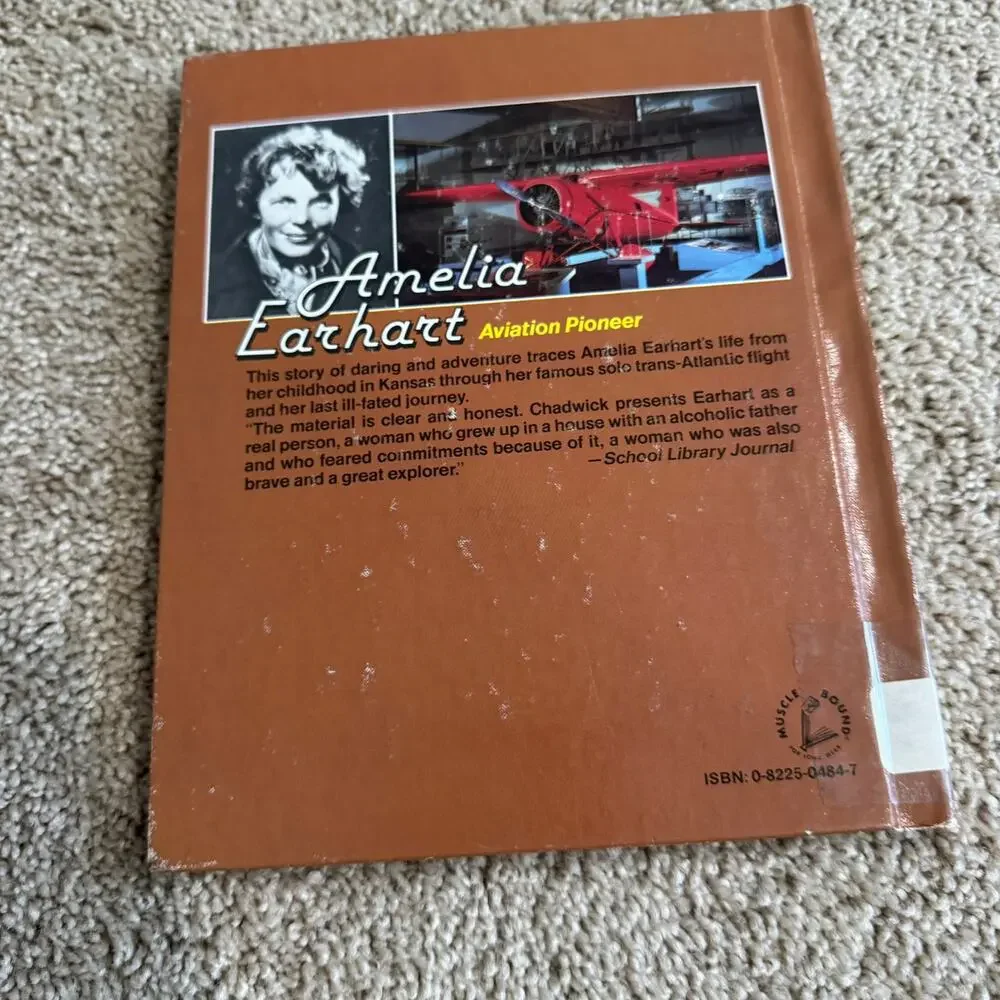 Amelia Earhart Aviation Pioneer The Achievers by Roxane Chadwick Hardcover Book